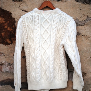 Vintage Irish Fisherman Cable Sweater