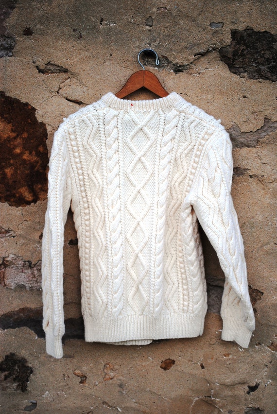 Vintage Irish Fisherman Cable Sweater