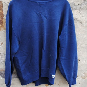 Vintage Russel Athletic Blank Sweatshirt Active Wear Distressed 1990s