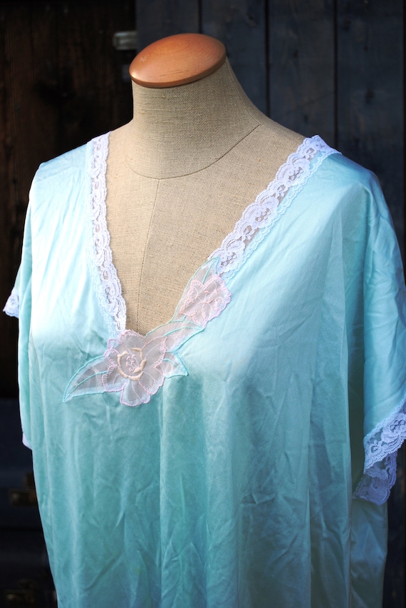 Vintage Satin and Lace Nighty