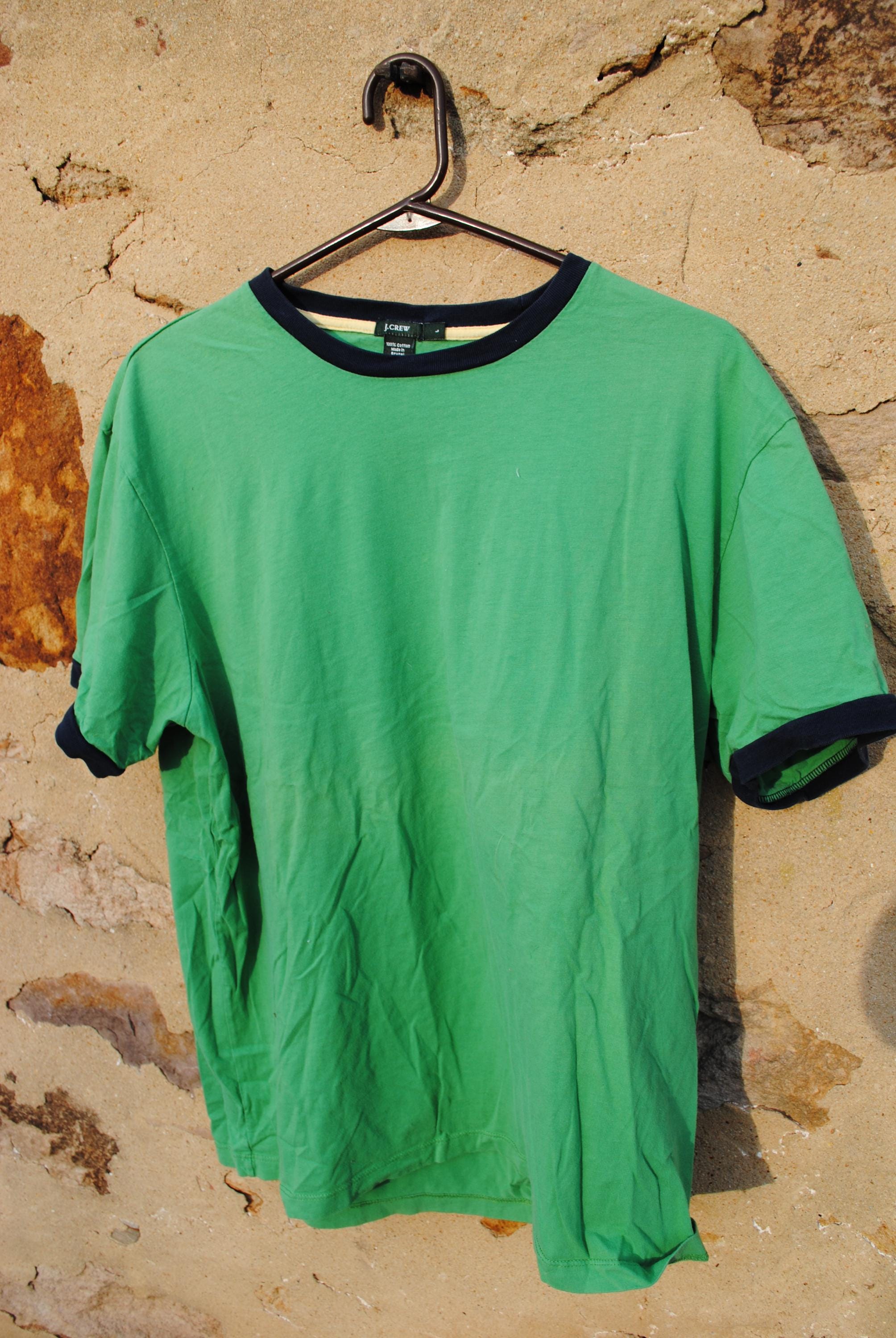 Green Ringer Tee - Etsy