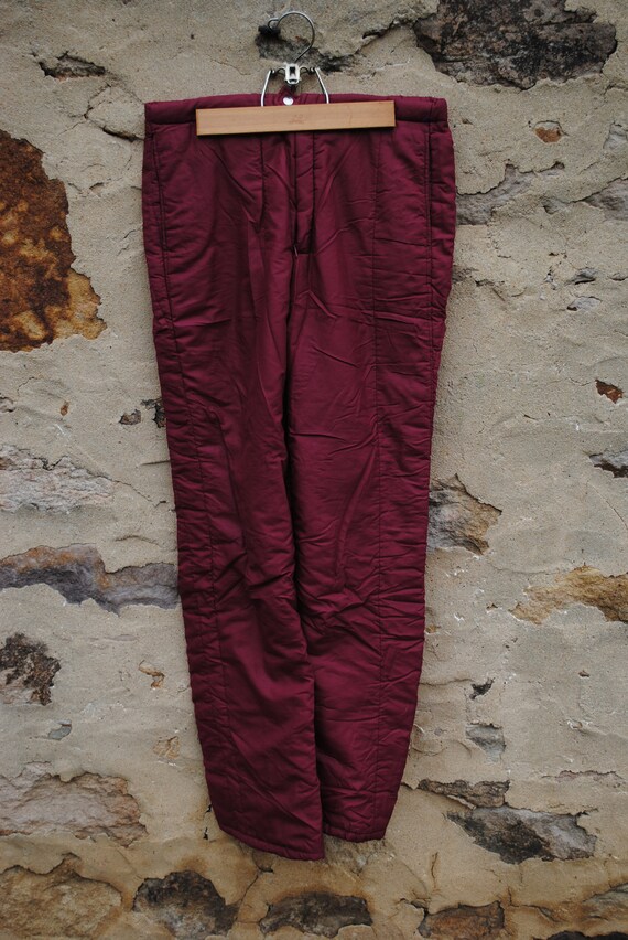 Vintage Winter Quilted Snow Pants