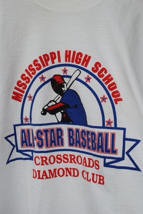 Vintage Baseball Team Tee Mississippi All Star Ts… - image 2