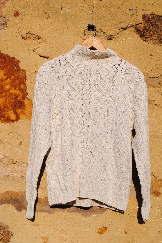 Vintage Cotton Fisherman Cable Sweater