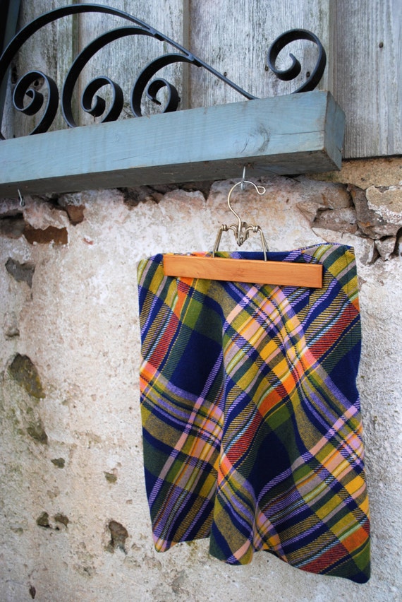 Vintage Wool Plaid Skirt Meadow Medley School Gir… - image 4