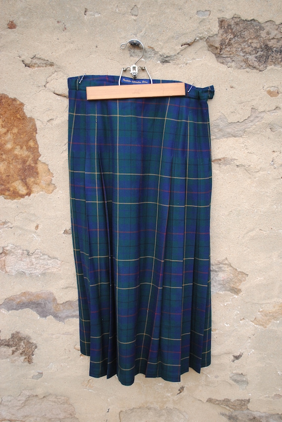 Vintage Pendleton Celebration Tartan Pleated Skirt