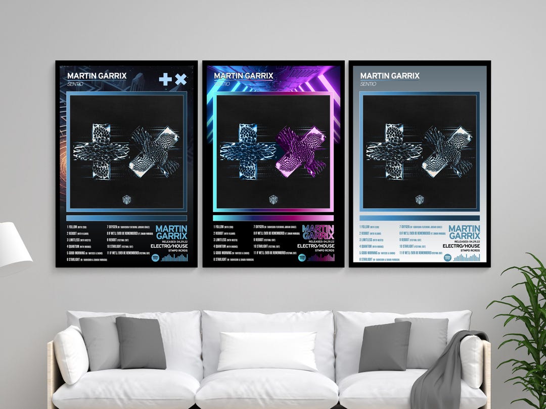 Martin Garrix Sentio Album Poster Print 24x36 EDM DJ Wall Decor Instant ...