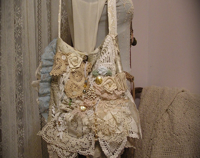 Victorian Gypsy Bag Handmade Shabby Romantic Layers Ruffled - Etsy