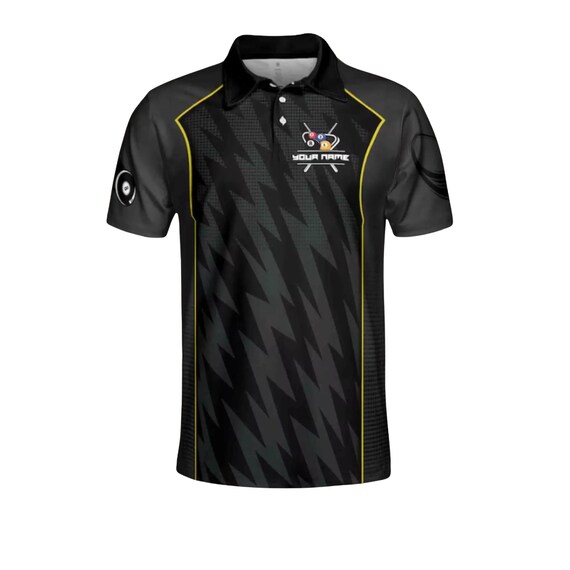 Custom Billiards Polo Shirt, Lightning 8 Ball Team Jersey - Etsy