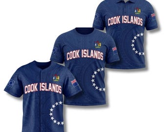 Cook Islands Shirt Bundle Baseball Jersey T Shirt Polo Flag Fan Gift