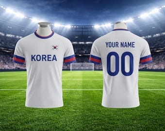 Camiseta de fútbol de Corea personalizada / Nombre y número personalizados