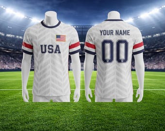 Personalized USA Soccer Jersey | Custom Name & Number