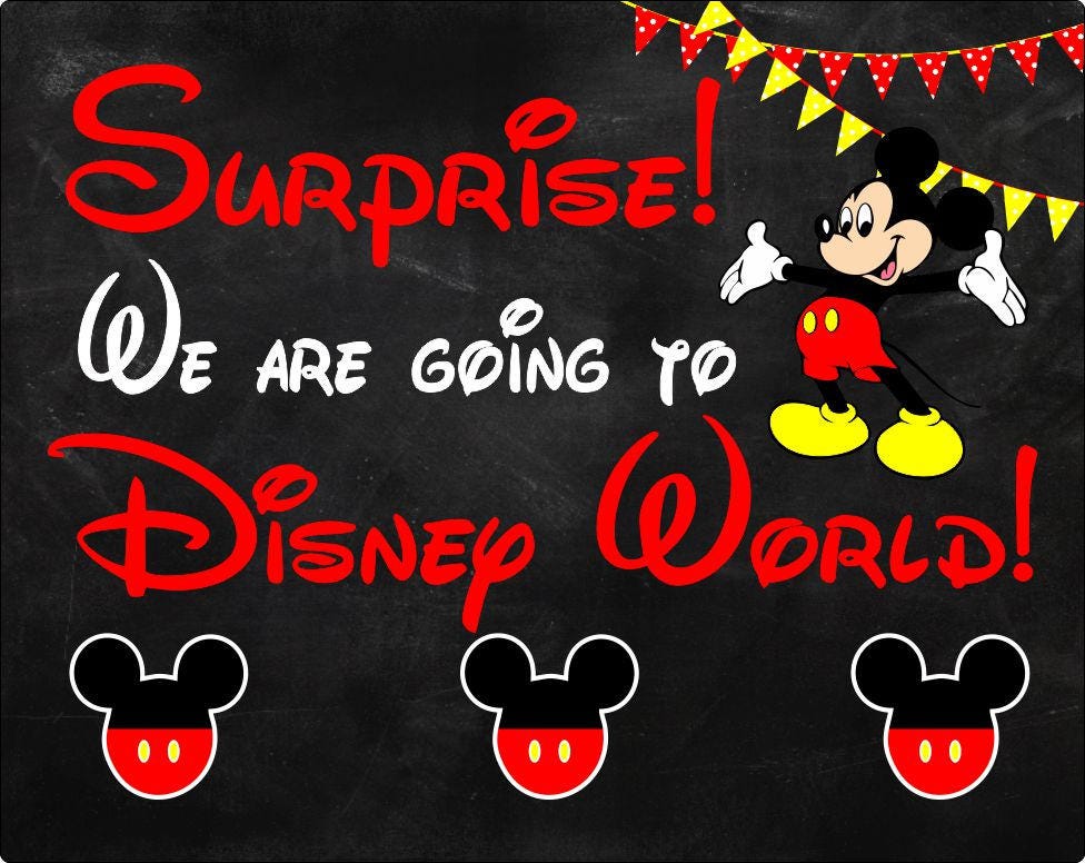 Disney World Personalized Puzzle Going to Disney Mickey Etsy