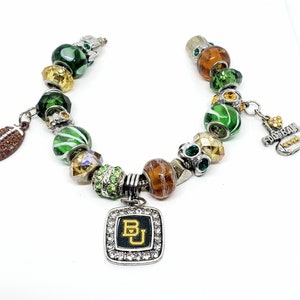 Baylor Bears European Style Football Bracelet REDUCED PRICE image 2