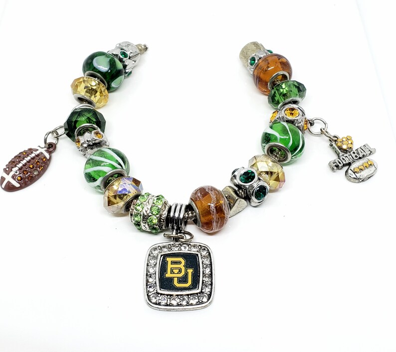 Baylor Bears European Style Football Bracelet REDUCED PRICE image 2