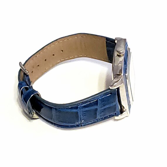 Vintage Large Blue Ladies Watch - image 2