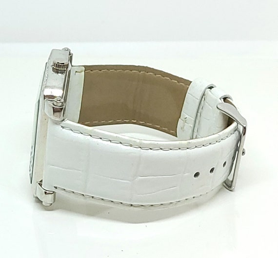 Ladies Vintage White Leather Pagani Watch - image 5