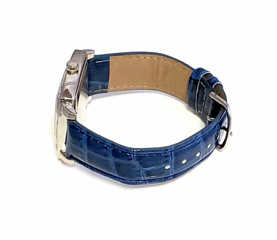 Vintage Large Blue Ladies Watch - image 6