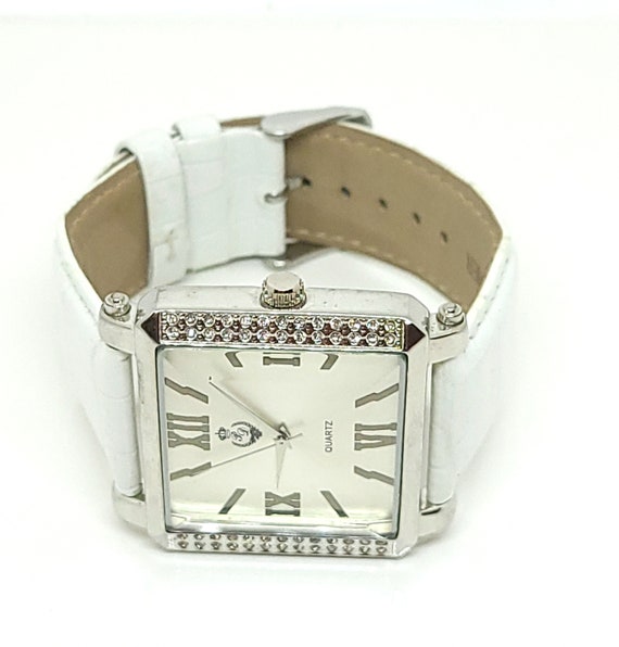 Ladies Vintage White Leather Pagani Watch - image 9