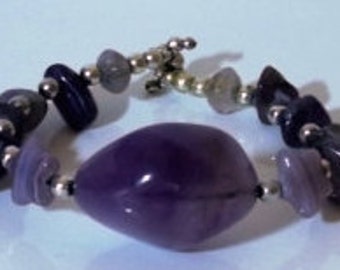 Amethyst Gemstones Bracelet