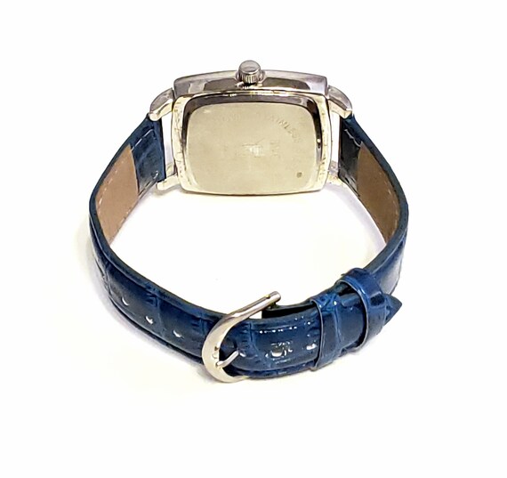 Vintage Large Blue Ladies Watch - image 4