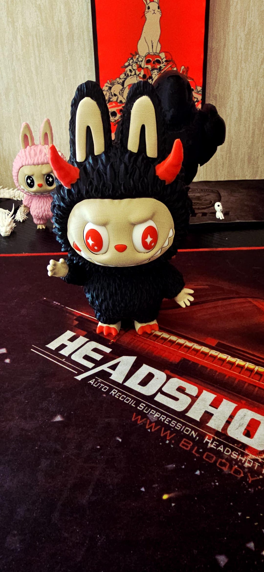 Labubu Devil Reference 3D Printed Devil Labubu – 180 Mm Figurine | Dark Cute Collectible Toy ...