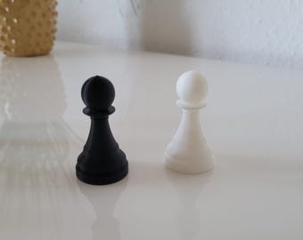 Minimalistisch schaakspel – Schaakspel met geometrisch design – Moderne bordspelklassiekers – 3D-geprint door fabrikant