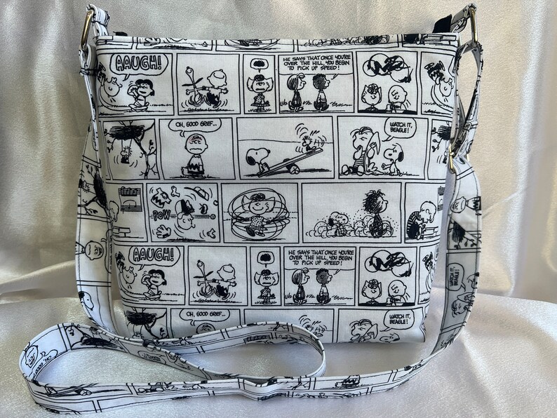 Peanuts Gang Comic Strip Crossbody Purse Etsy