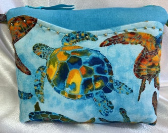 Sea Turtle Multi-colored Small Shoulder Bag