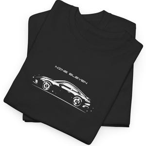 Sportwagen-Shirt, Nine Eleven Flat 6 Rennsport-T-Shirt mit Grafik, Motorsport-Geschenk