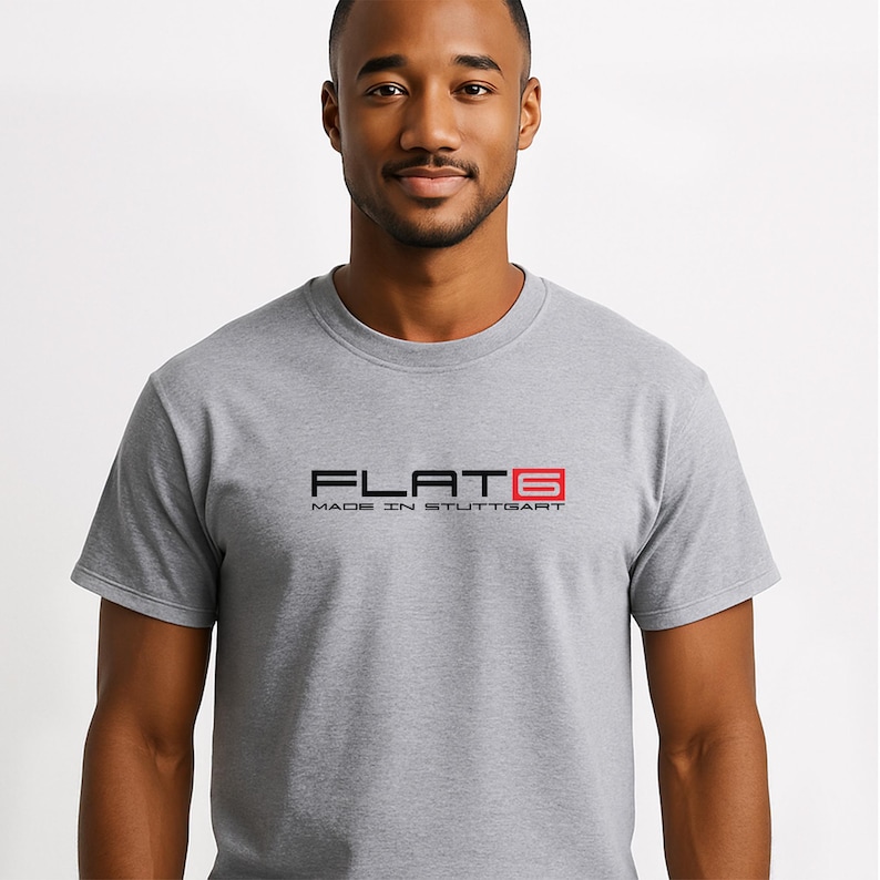 Apparel showcasing the FLAT SIX engine heritage and Stuttgart origin, a nod to the classic 911.