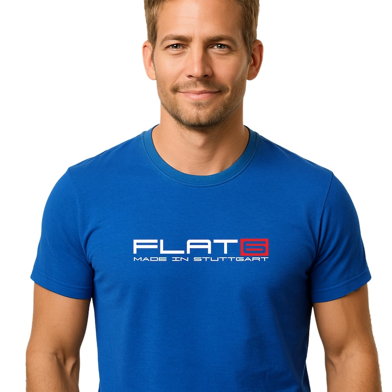 Unisex blue tee shirt design for sports car lovers, referencing the legendary Nurburgring Green Hell track.
