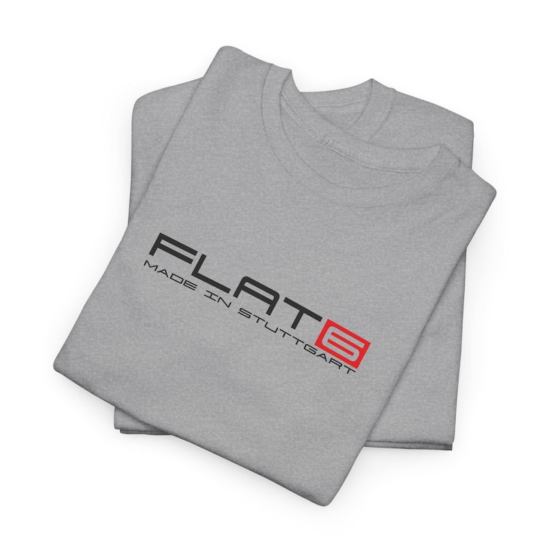 High-quality grey t-shirt for racing fans, emphasizing the air cooled era of high-performance vehicles.