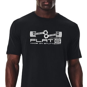 Flat 6 Engine Car Shirt - Air Cooled Stuttgart Tee - Unisex Automotive Mechanic Gift