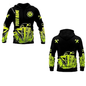 Konstruktion mit benutzerdefiniertem Namen Hoodie, Neon Tool Graphic Workwear