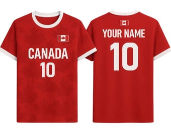 Custom Canada Soccer Jersey | Personalized Red Maple Leaf Football Shirt