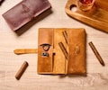 Personalized Leather Cigar Holder, Custom Cigar Case,Tobacco Smokers Gift and Travel Companion,Groomsmen Gift,Gift for Him,Father's Day Gift product logo