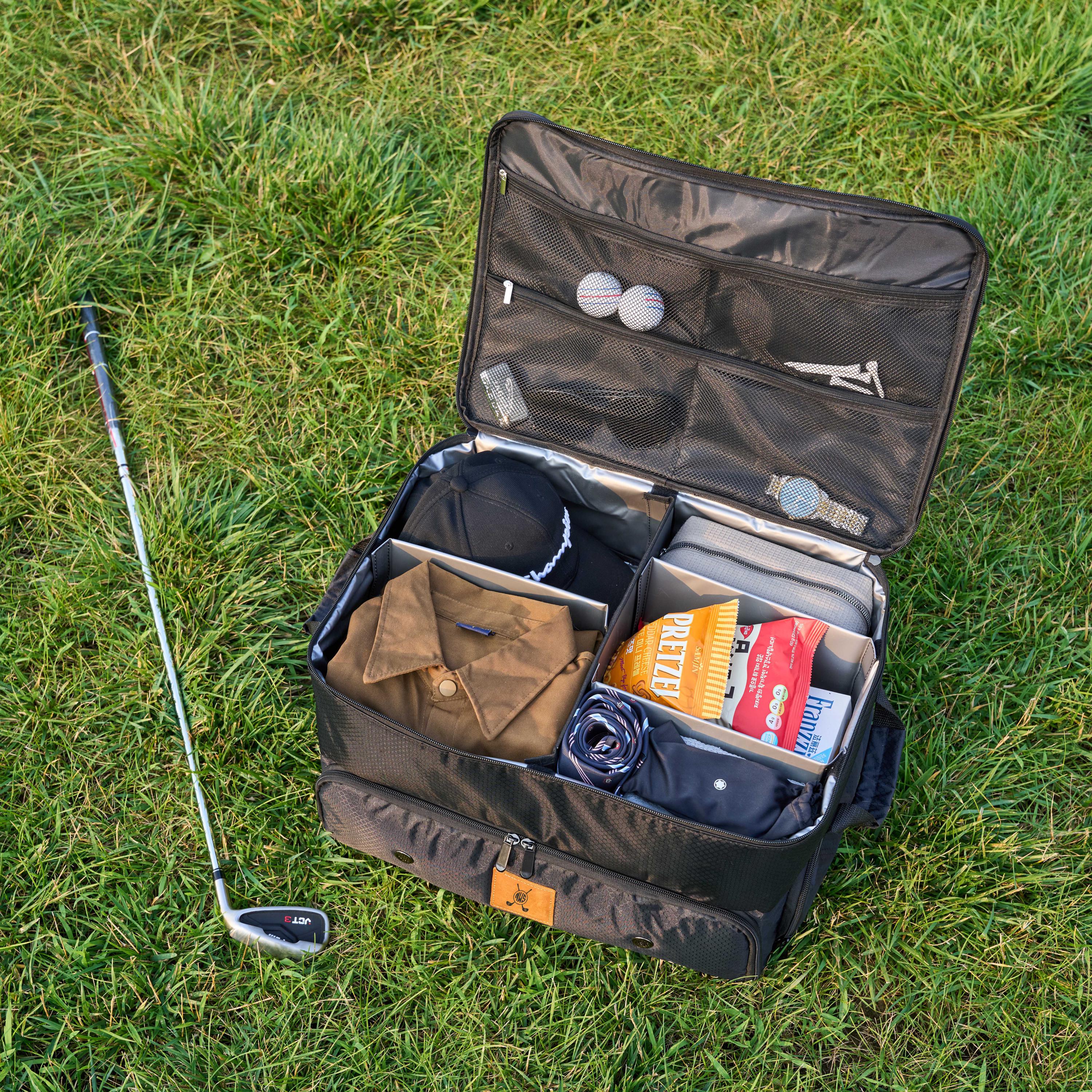 Organizer Per Bagagliaio Da Golf – Mantieni L'Ordine In Macchina, Colore Bianco