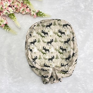 Animal Print Euro Scrub Cap: Satin Lined Cotton Surgical Hat