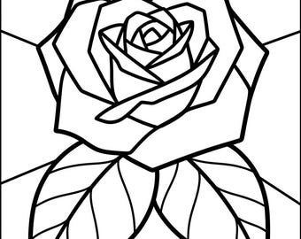 Dibujos geométricos para colorear rosas: páginas creativas para aliviar el estrés y aprender.
