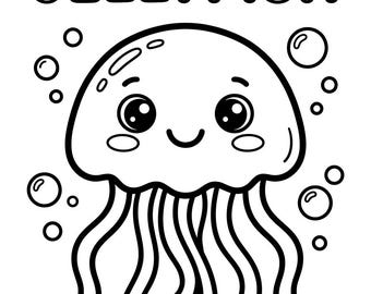Dibujos para colorear de animales marinos para niños pequeños: actividades artísticas divertidas y educativas.