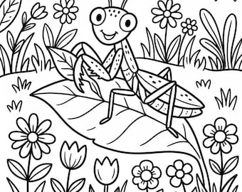 Easy Insect Coloring Pages for Kids | Printable Bug Coloring Book (PDF Download)