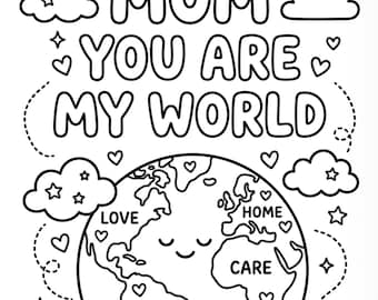 Dibujos para colorear del Día de la Madre, frases para mamá para imprimir, regalo que les encantará a los niños (descarga en PDF)