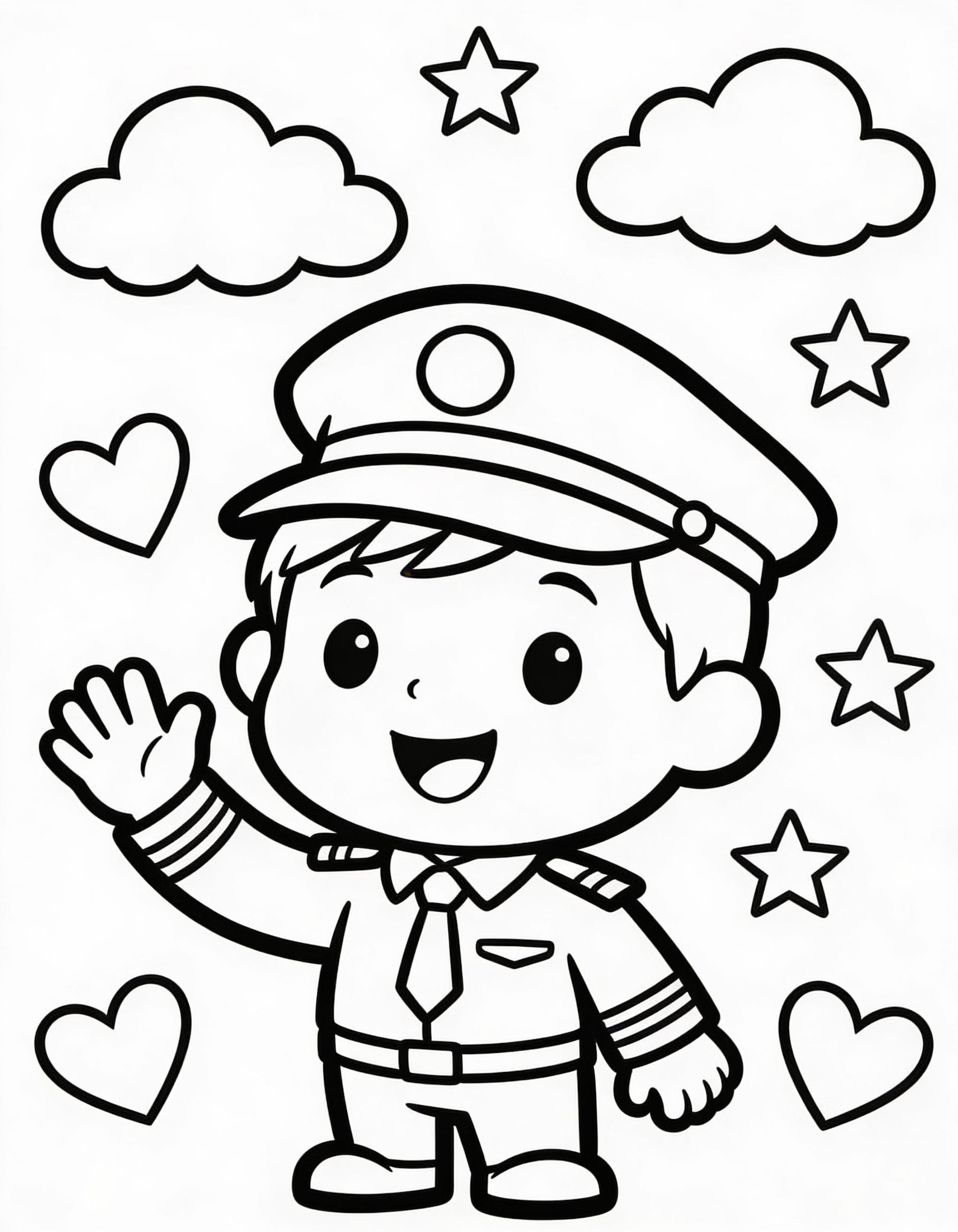 Pilot Coloring Pages for Kids | Airplane Theme (15 Pages) (printable ...