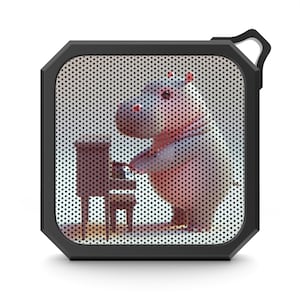 Outdoor Bluetooth Speaker with Hippo Design, Portable Wireless Speaker, Camping Speaker, Unique Gift, Outdoor Music Companion