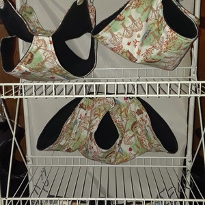 4Pc,Critter Nation Hammock Set, Pet Rat Hammocks, Small Animal Bedding, Chinchilla, Hedge Hog, Guinea Pig,Pet Bedding, Swing, Tunnel, Nature