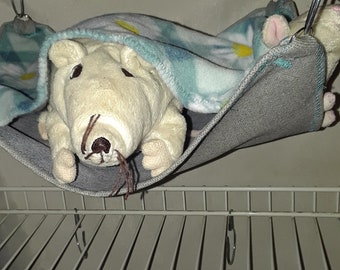 Small (10"x12") Double Layered Pet Hammock, Pet Rats, Degus, Sugar Gliders, Hedge Hogs, Guinea Pig, Daisy's
