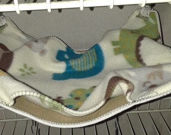 Small (10"x12") Double Layered Pet Hammock, Pet Rats, Degus, Sugar Gliders, Hedge Hogs, Guinea Pig, Small Pet Bedding, Reptiles, Exotic Pets