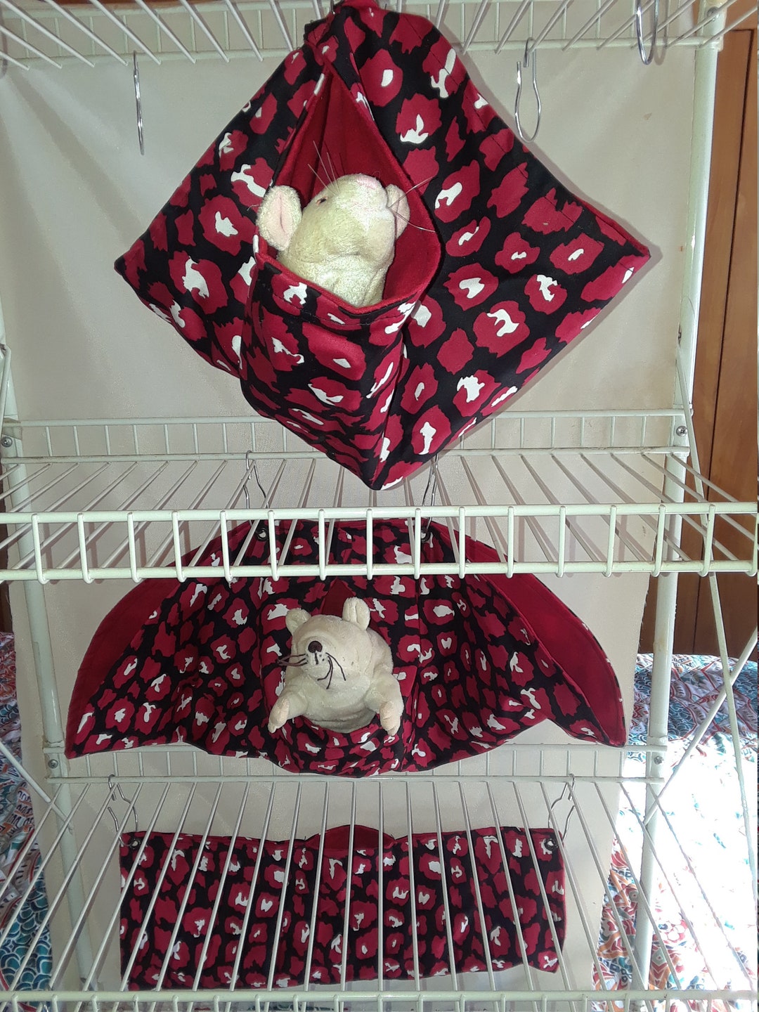 3pc Critter Nation Hammock Set Pet Rat Hammocks Small Etsy