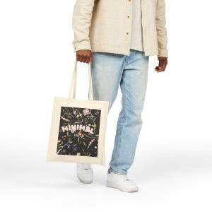 Eco Tote Bag - Boho Chic Cotton Bag-Trendy Everyday Bag - Reusable Bag - Minimal Cotton Bag